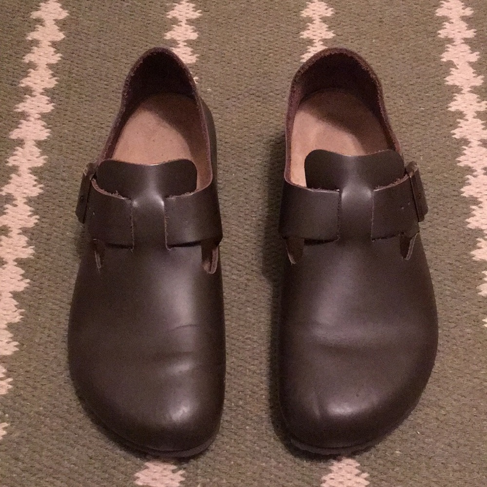 Birkenstock London oiled leather clog size 41 Womens 10/Mens 8. Made in Germany.